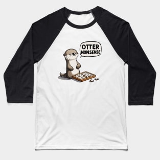 Otter Nonsense Puzzle Game Baseball T-Shirt